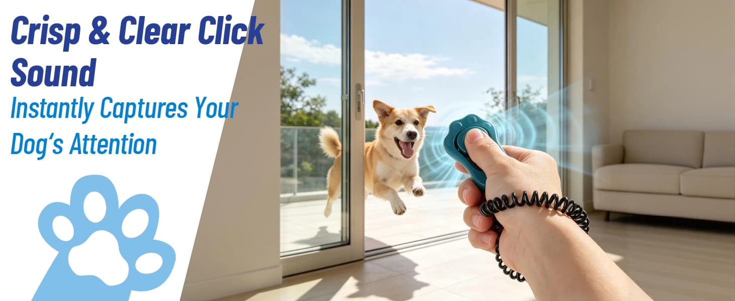 Dog Training Clicker 2 Pack with 3 Adjustable Volume and Wrist Strap β product details