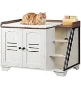 Litter Box Enclosure — Cat Litter Box Furniture with Removable Divider — collection imagery