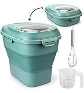 Dog Food Storage Container, 10-20Lbs Collapsible Pet Food Storage Containers with Rolling Wheel Airtight — collection imagery
