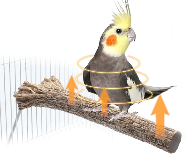 Heated Bird Perch for Cage Bird Thermo Perch Warmer Cage Heater for African Grey — Parakeets