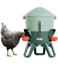 Insulated Chicken Waterer, 3 Gallon | Automatic Poultry Water Dispenser with 5 Cups and Nipples Included | — collection imagery
