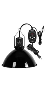 Reptile Light Fixture with Dimming Thermostat — product details