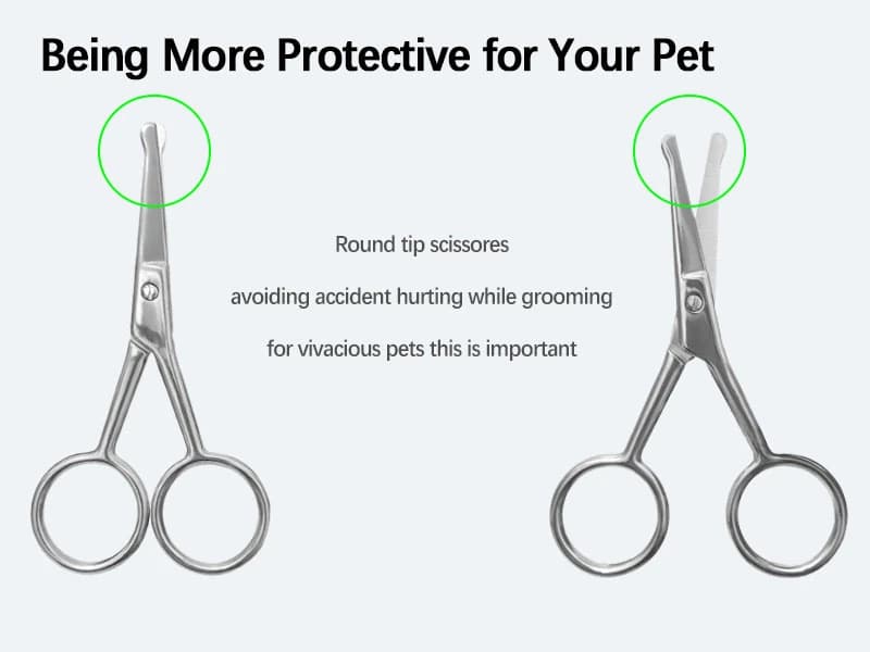 Dog Tear Stain Remover Comb for Small Doggy and Cats Pet Grooming Tool with Round Tip Stainless Steel Mini — product details