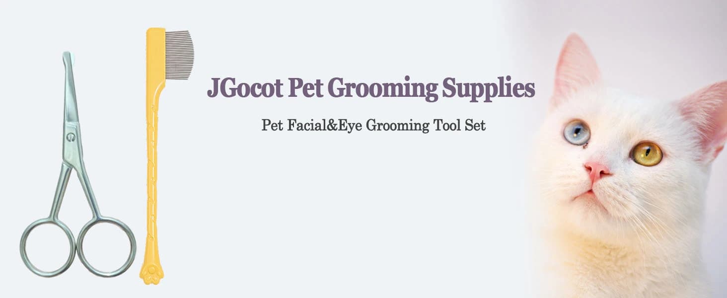 Dog Tear Stain Remover Comb for Small Doggy and Cats Pet Grooming Tool with Round Tip Stainless Steel Mini — product details