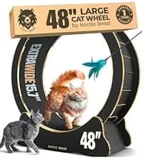 48'' XL Cat Wheel β Safe, Quiet and Stable Exercise Wheel for Large Indoor Cats up to 45 lbs β 15.7'' β collection imagery