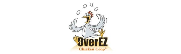OverEZ Chicken Feeder - Holds — 50 Pounds of Feed - Inside or Outside Hen Coop - Large Gravity Fed Automatic — product details
