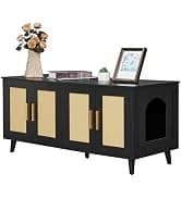 31.5" L Cat Litter Box Enclosure with Barn Door — collection imagery
