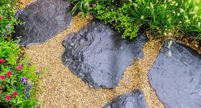 Slate Rock for Aquarium — 5-7 Inch Polished Natural Stone Rocks — Outdoor Landscaping