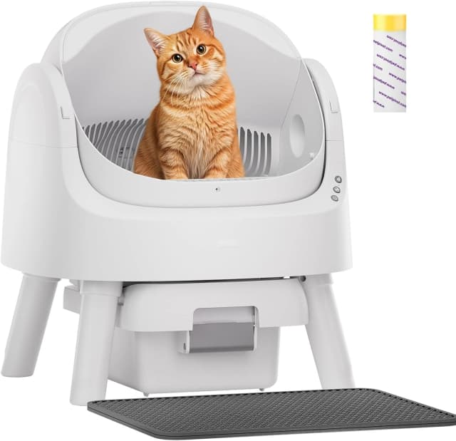 Self Cleaning Litter Box — Open Top Automatic Litter Box for Multiple Cats