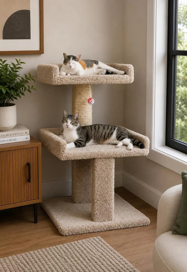 Spacious Cat Perch for Large Cats