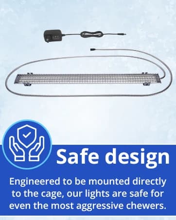 HappyBird Lighting Bird Cage Light with Chew Guard - Full Spectrum LED Pet Light - Simulates Natural — collection imagery