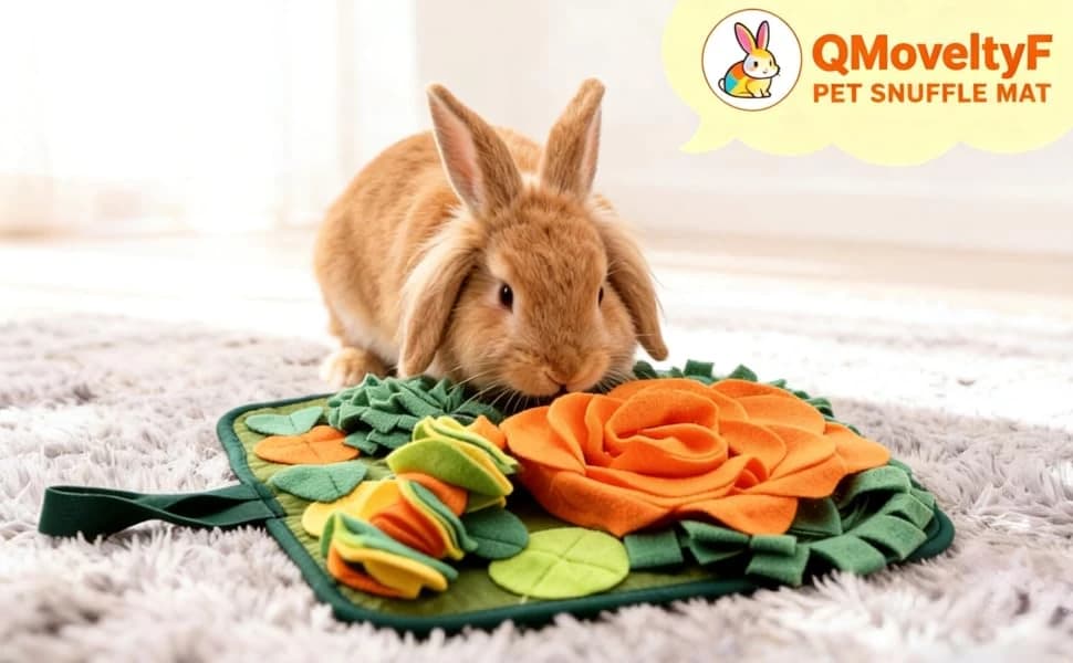 Rabbit Foraging Mat Bunny Snuffle Mat for Small Animal Puzzle Toy — product details