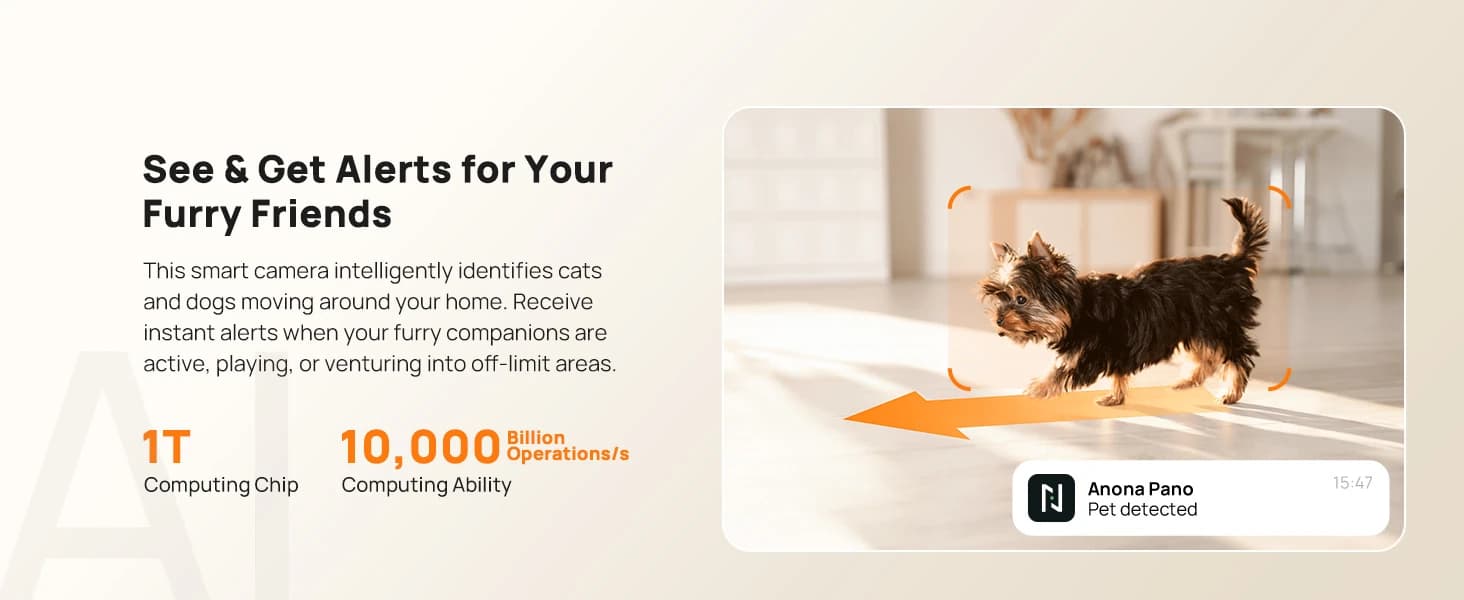 Pano 4K UHD Indoor Camera — Pet/Dog Security Camera with Phone App — collection imagery