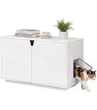 Litter Box Enclosure — Cat Litter Box Furniture with Removable Divider — collection imagery