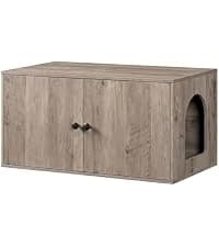 Litter Box Enclosure — Cat Litter Box Furniture with Removable Divider — collection imagery