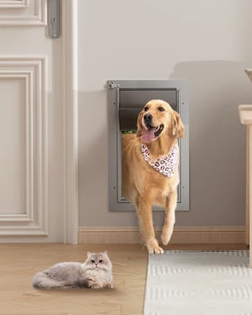 All Aluminum Dog Door for Exterior Door — Large Doggy Door — collection imagery