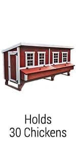 OverEZ Chicken Feeder - Holds — 50 Pounds of Feed - Inside or Outside Hen Coop - Large Gravity Fed Automatic — product details
