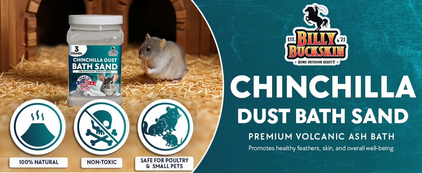 3 LB Chinchilla Dust Bath Jar — product details