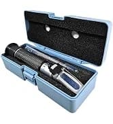 Salinity Refractometer for Seawater and Marine Fishkeeping Aquarium 0-100 PPT with Automatic Temperature — collection imagery