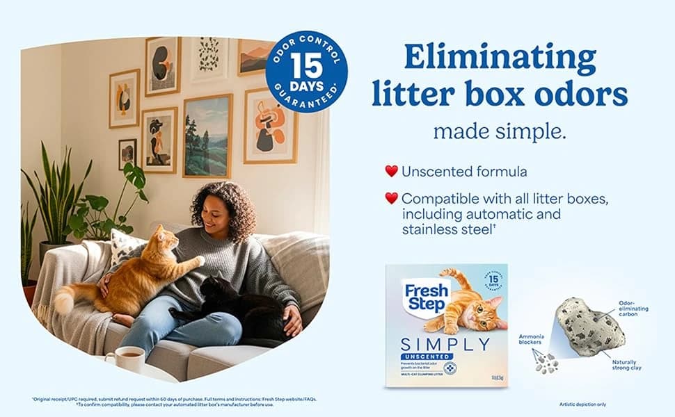 Advanced Odor Shield Clumping Cat Litter with Gain — product details