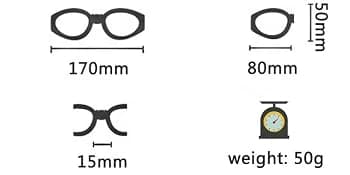 Dog Sunglasses Dog Goggles for Medium and Large Breed Dogs Eye Protection — Size Information