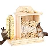 Squirrel-Proof Cedar Hopper Bird Feeder — collection imagery