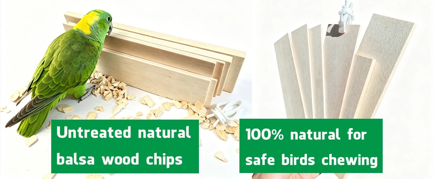 Bird Chew Toys Large Untreated Balsa Wood 10 Pack — product details