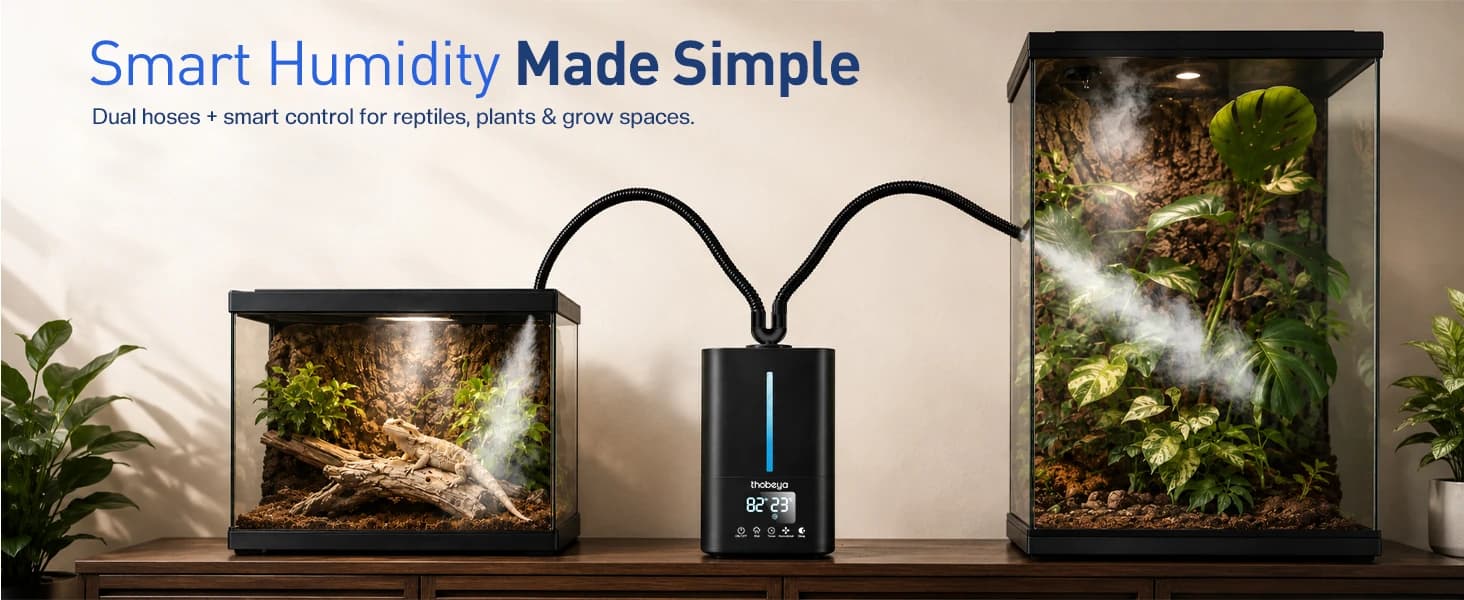 1.32 Gal / 5L Reptile Fogger Humidifier with Dual Hose — product details
