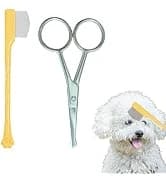 Dog Tear Stain Remover Comb for Small Doggy and Cats Pet Grooming Tool with Round Tip Stainless Steel Mini — collection imagery