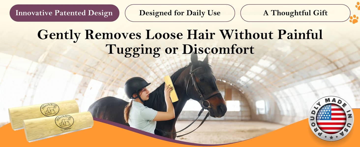 10 Inch Horse Brush – Horse Shedding Blade Made in USA - Removes Loose Hair and Undercoat - Deshedding Tool for — product details