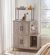 Litter Box Enclosure — Cat Litter Box Furniture with Removable Divider — collection imagery