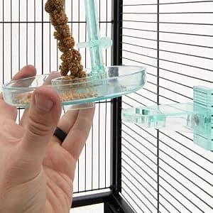 Quick Lock Bird Cage Bath for Lovebirds — collection imagery