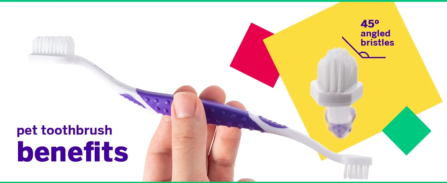 Professional Pet Toothbrush — 45° Cats + Dogs — product details