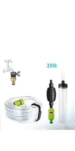 25ft Aquarium Vacuum Gravel Cleaner Fish Tank Cleaner Siphon Water Changer — product details