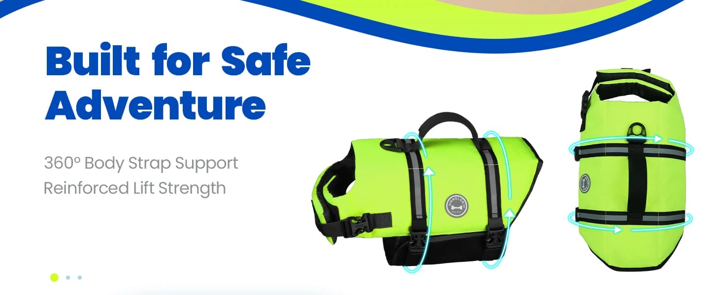 Dog Life Vest Rip Stop Dog Swim Vest — product details