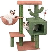 37.4" Cactus Cat Tree Tower with Twin Cat Condos for Indoor Cats — collection imagery