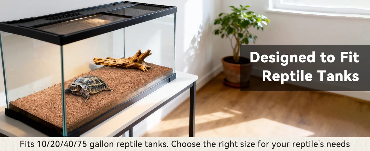 10 Pcs Reptile Carpet 12x12 Inch Coconut Fiber Mat for Tank Bedding โ product details