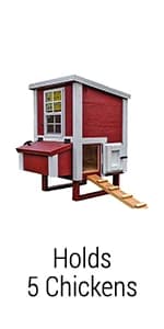 OverEZ Chicken Feeder - Holds — 50 Pounds of Feed - Inside or Outside Hen Coop - Large Gravity Fed Automatic — product details