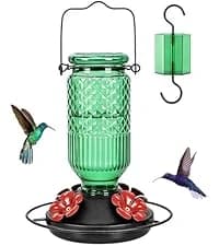Glass Hummingbird Feeder for Outdoors Hanging — collection imagery