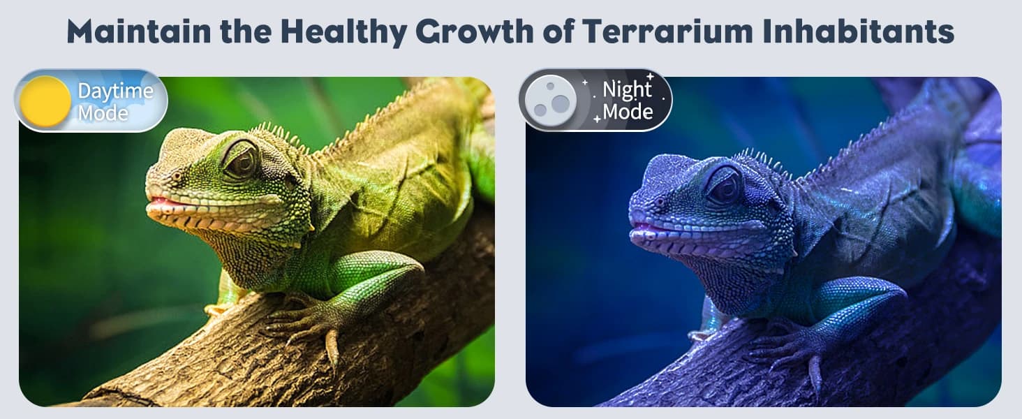 11 W Terrarium Light for 12" to 18" Terrarium Extendable Reptile Tank Light with Full Spectrum Brilliant White — product details