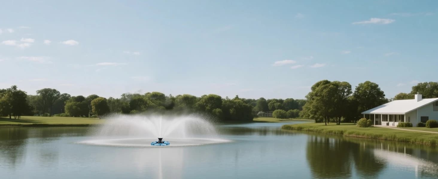 Pond Fountain Aerator — 1HP 110V 15000 GPH Fountain Pump — collection imagery