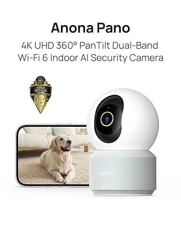 Pano 4K UHD Indoor Camera — Pet/Dog Security Camera with Phone App — collection imagery
