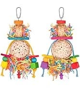 4PCS Bird Parrot Foraging Toys Parakeet Chewing Hanging Toy Shredded Paper Cage Accessories for Small Parrots — collection imagery