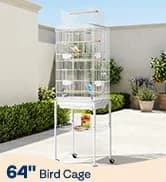 19 Inch Wrought Iron Travel Bird Cage for Cockatiel Parakeets — collection imagery
