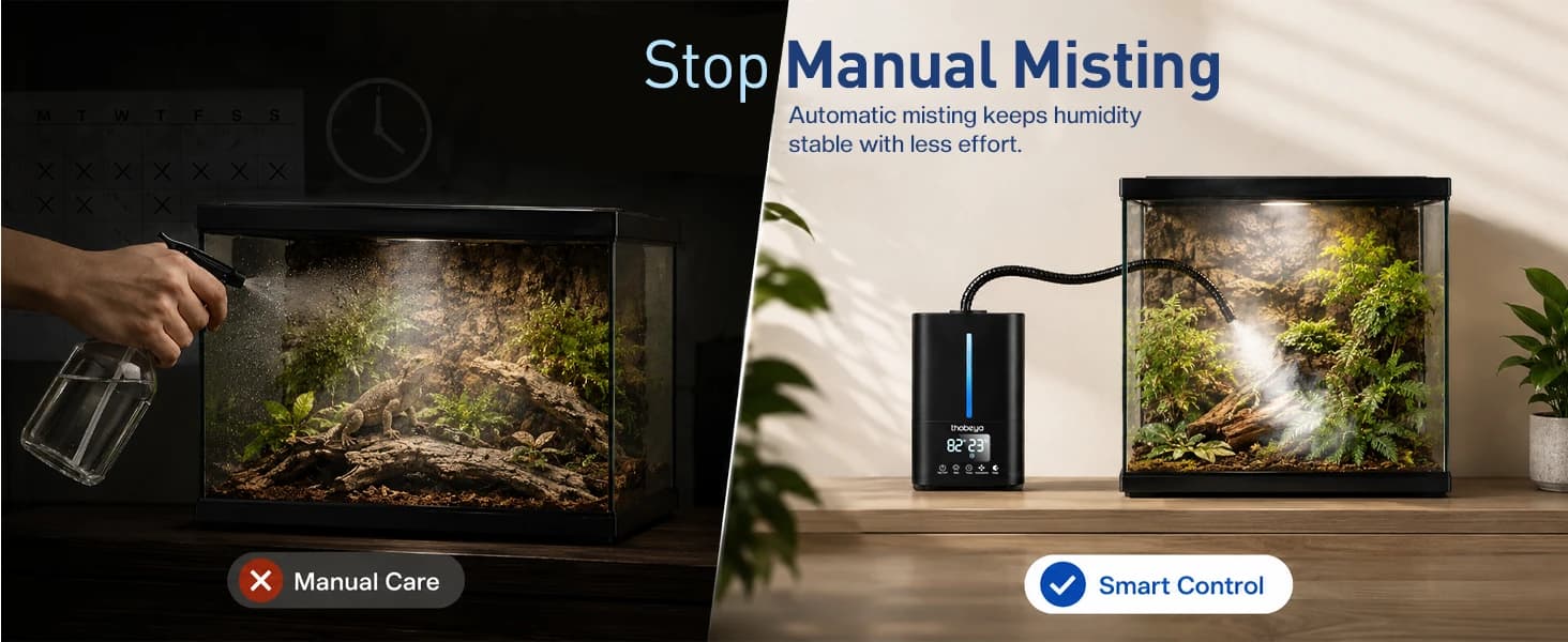 1.32 Gal / 5L Reptile Fogger Humidifier with Dual Hose — product details