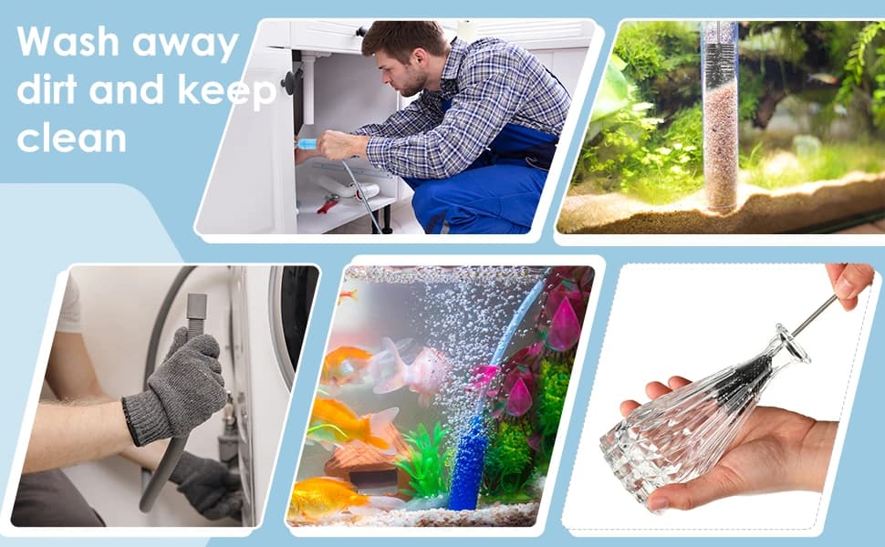 3 Pcs Aquarium Filter Hose Brush Stainless Flexible 61 ''79 '' — product details