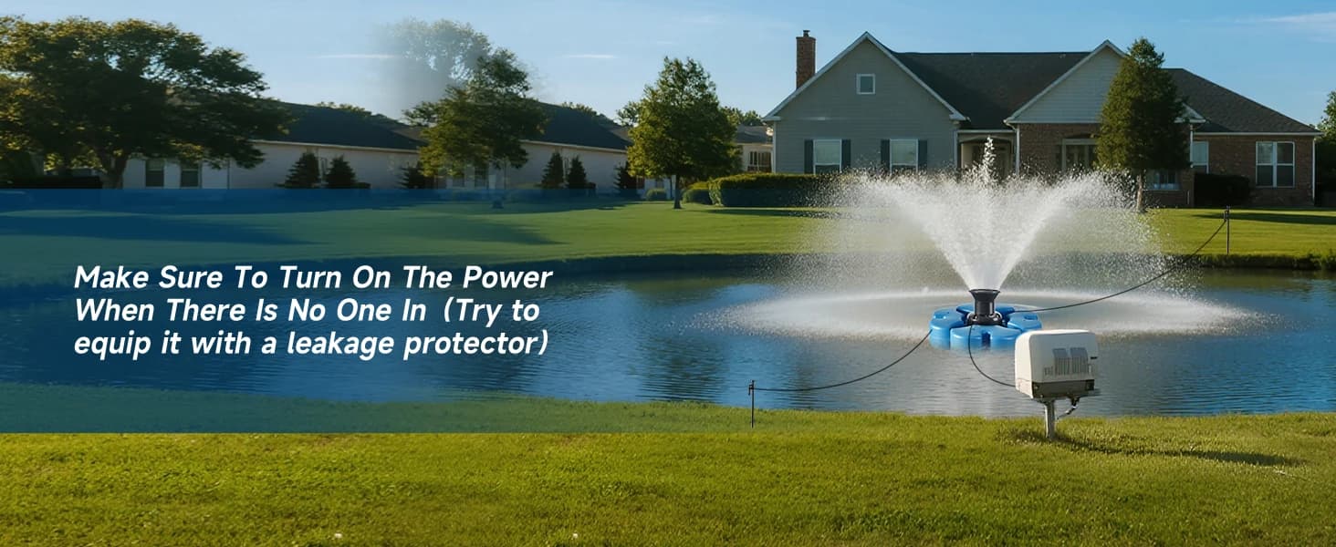 Pond Fountain Aerator — 1HP 110V 15000 GPH Fountain Pump — collection imagery