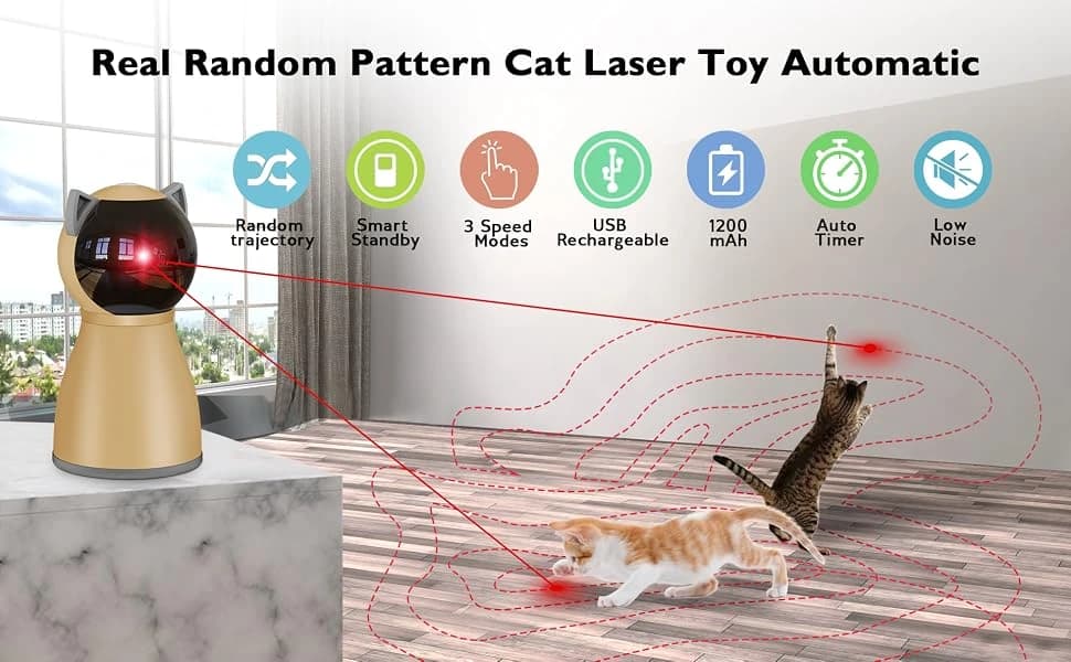 Interactive Cat Laser Toy Automatic for Indoor Cats — product details