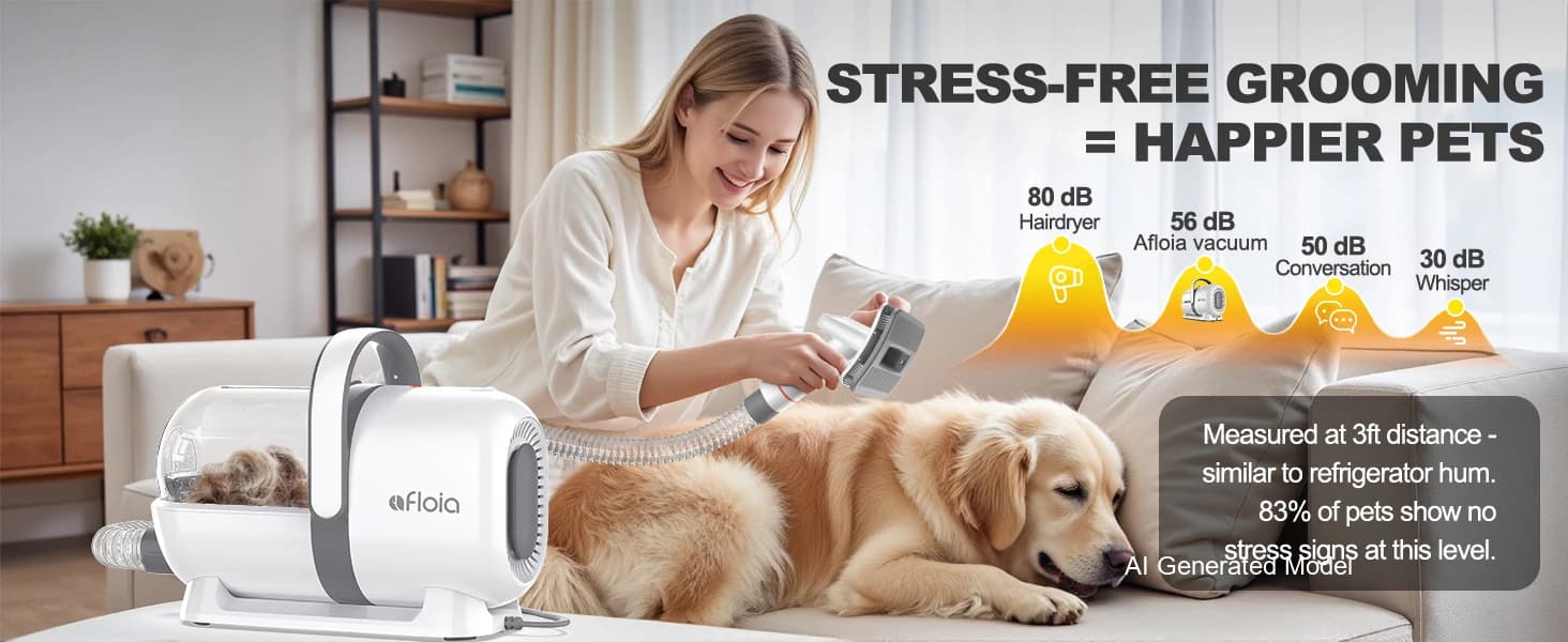 6-in-1 Dog Grooming Vacuum Kit â product details