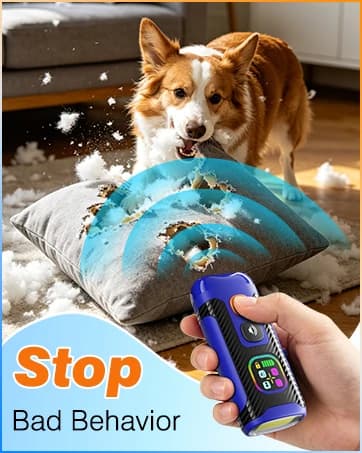 Dog Bark Deterrent Devices, Anti Barking Device for Dogs – Dual Ultrasonic (Fixed 25 kHz/Adaptive 20-30 kHz) — collection imagery